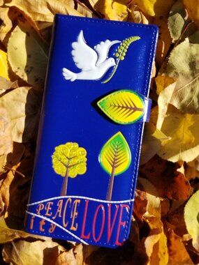 Shagwear "FAITH HOPE AND LOVE" Large WALT0715 Wallett. New